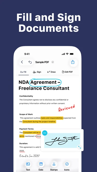 Fill and Sign PDF Documents.