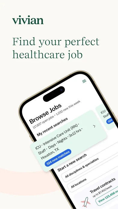 Vivian - Find Healthcare Jobs screenshot 1