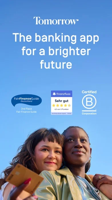Tomorrow – Mobile Banking screenshot 1