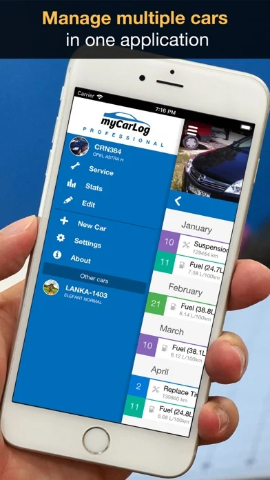 myCarLog PRO: Car management