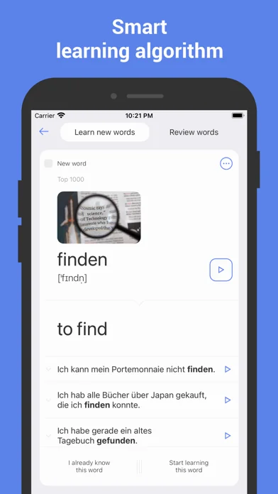 Learn German with Flash cards