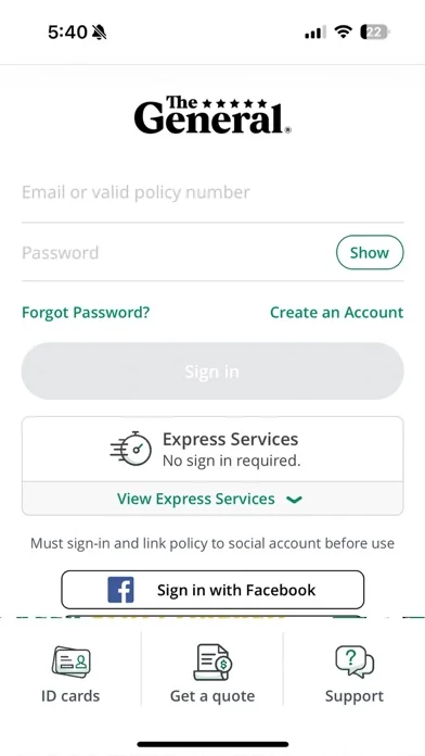 The General Auto Insurance App