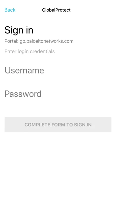 GlobalProtect™ screenshot 1