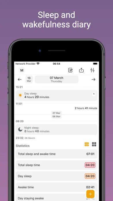 Baby Diary: Sleep screenshot 1