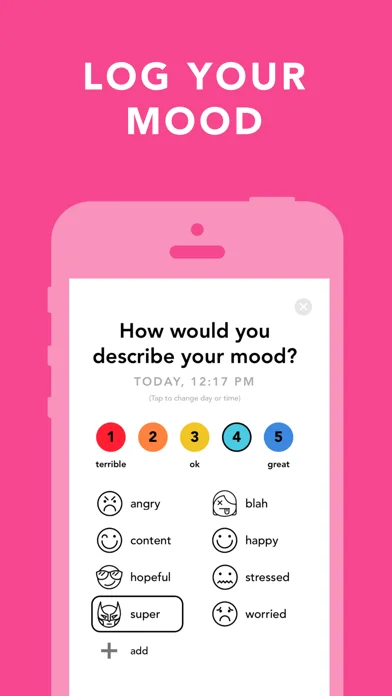Moody: Mood Tracker & Journal screenshot 3