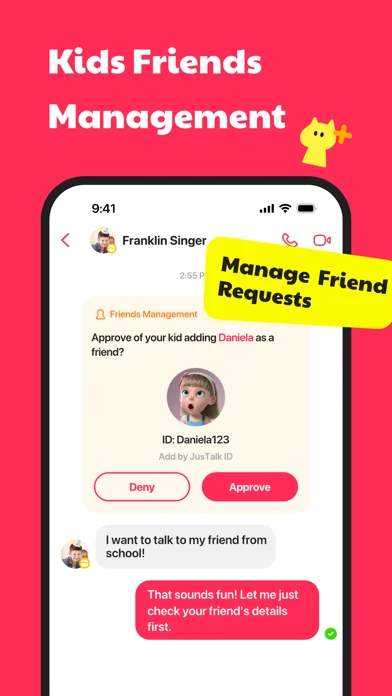 JusTalk Messenger Kids screenshot 4