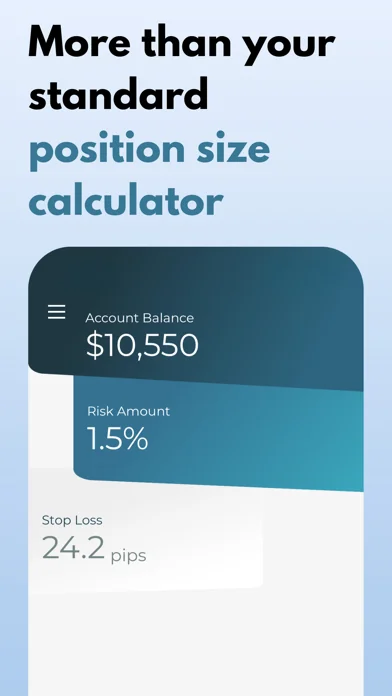 STINU Position Size Calculator screenshot 1