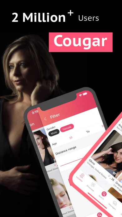 Cougar: Dating, Treffen, Chat screenshot 1