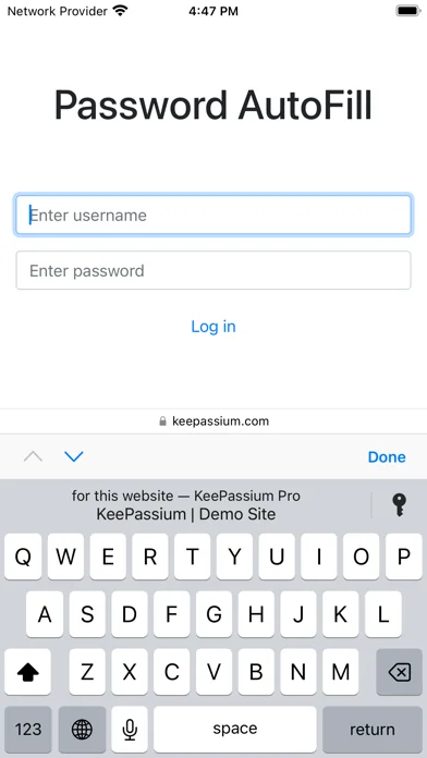 KeePassium (KeePass) screenshot 1