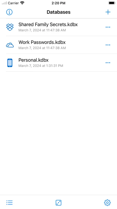 KeePassium (KeePass) screenshot 2
