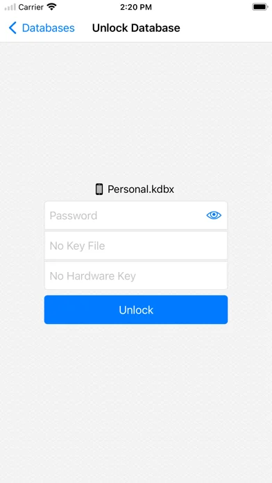 KeePassium (KeePass) screenshot 3