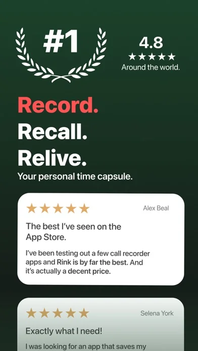 Rink - Call Recorder App screenshot 1