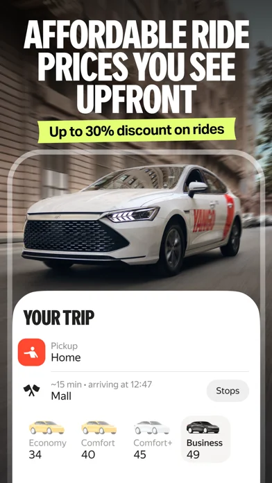 Yango: taxi, food, delivery screenshot 3