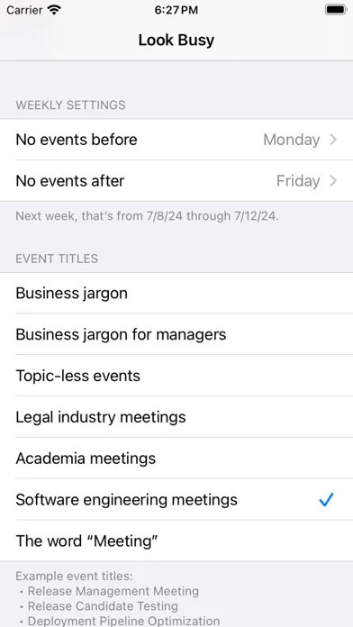 #LookBusy Fake Calendar Events