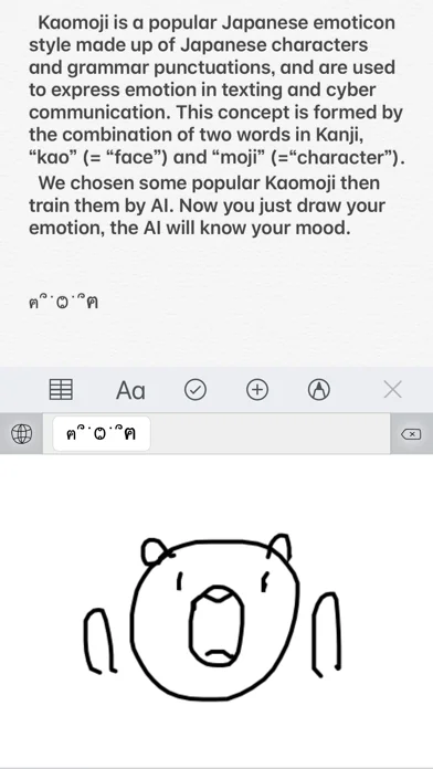 Kaomoji Handwriting Keyboard