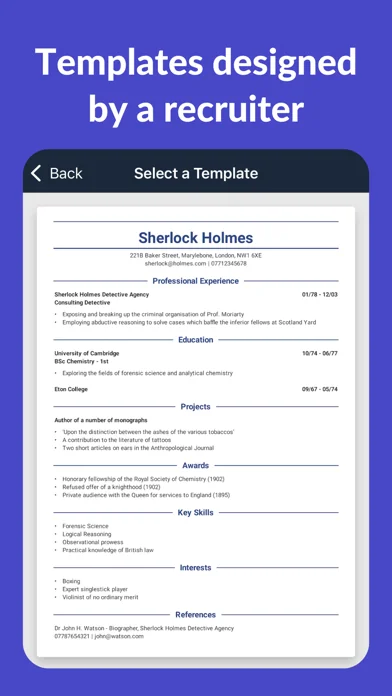 Resume Builder - CV Engineer screenshot 3