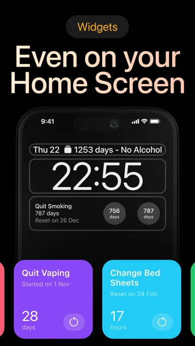 Days Since: Sober Day Counter screenshot 2