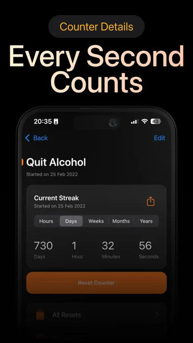 Days Since: Sober Day Counter screenshot 3