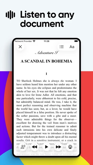 Textvorlese-App: KI TTS Reader screenshot 1