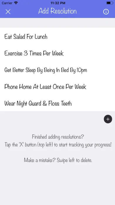 New Year's Resolutions Tracker screenshot 3