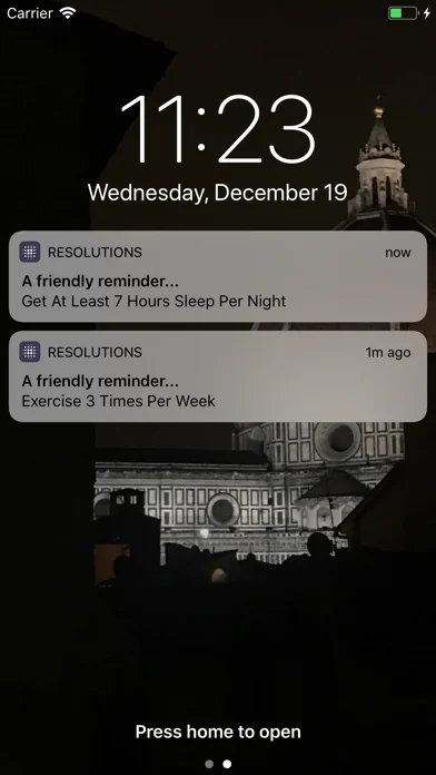 New Year's Resolutions Tracker screenshot 4
