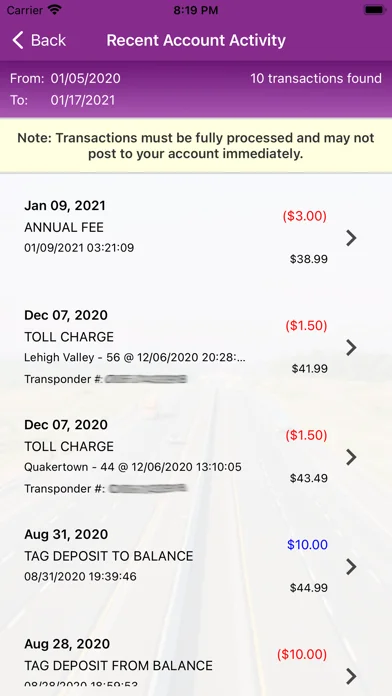 PA Toll Pay screenshot 4