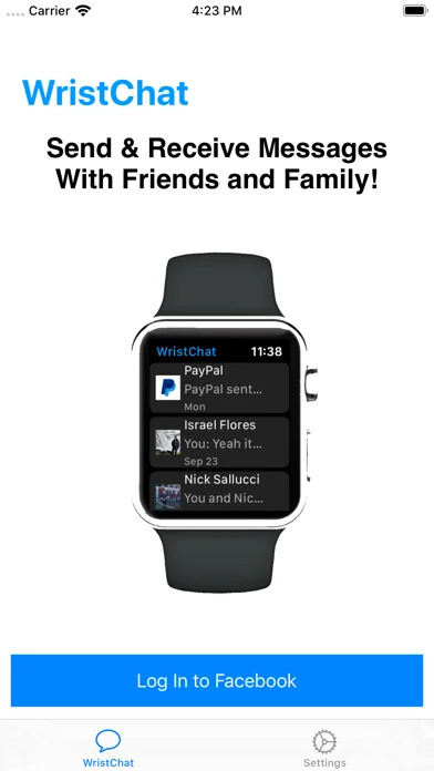 WristChat for Facebook