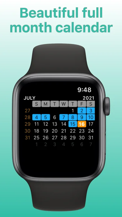 Watch Calendar - Monthly screenshot 1