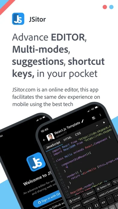 JSitor - JS, HTML & CSS Editor