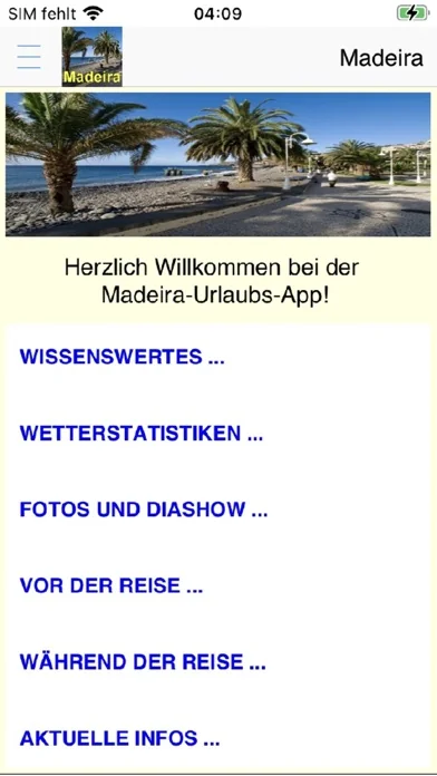 Madeira App für den Urlaub