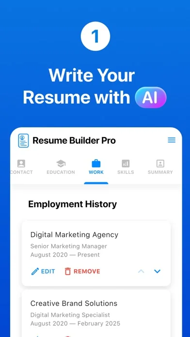 Resume Builder Pro with AI screenshot 1