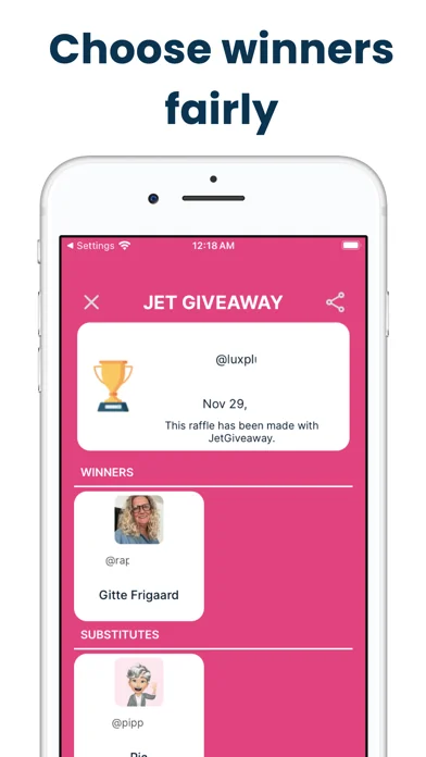 Jet Giveaway for Instagram screenshot 4