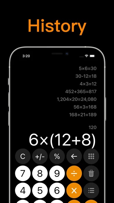 Rechner mit Verlauf screenshot 3