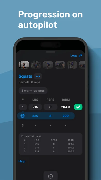 Alpha Progression Gym Tracker screenshot 3