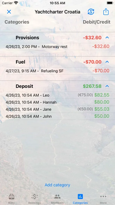 Reisekasse-App screenshot 4