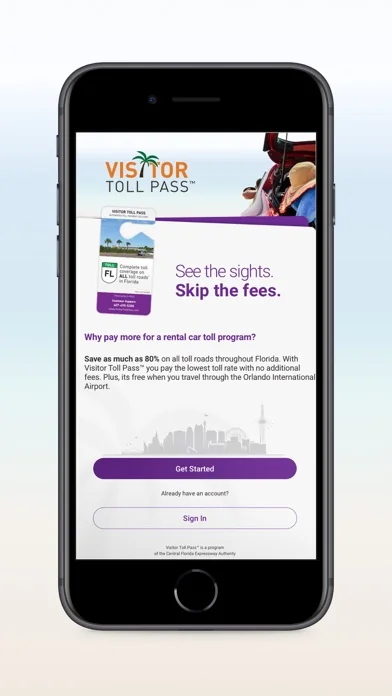 Visitor Toll Pass screenshot 1