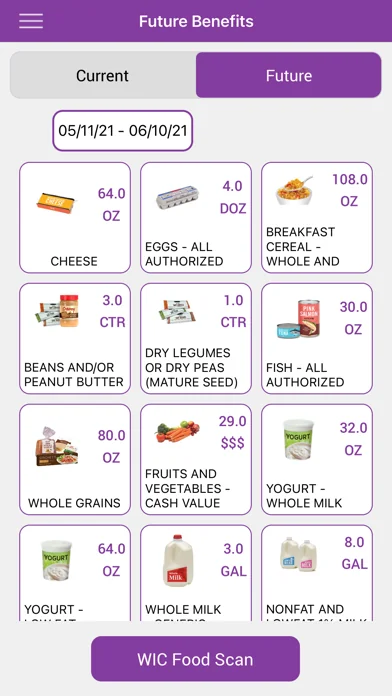 California WIC App screenshot 2