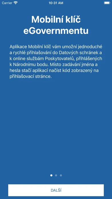 Mobilní klíč eGovernmentu screenshot 1