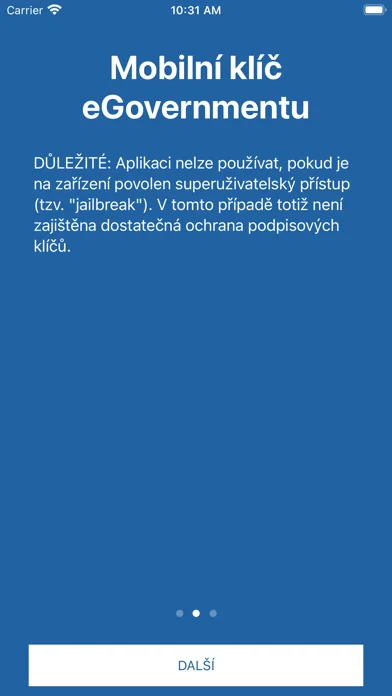 Mobilní klíč eGovernmentu screenshot 2