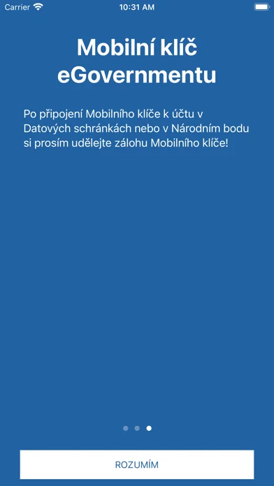 Mobilní klíč eGovernmentu screenshot 3