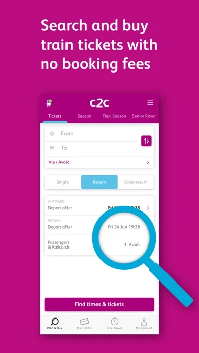 c2c Train Travel: Buy Tickets