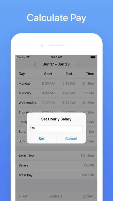 Hours Tracker: Time Calculator screenshot 3