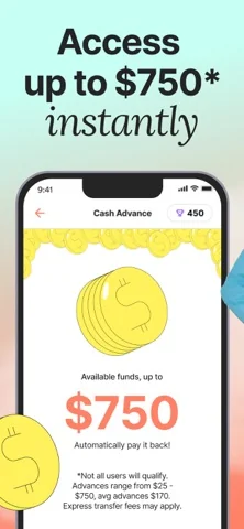 Klover - Instant Cash Advance app screenshot
