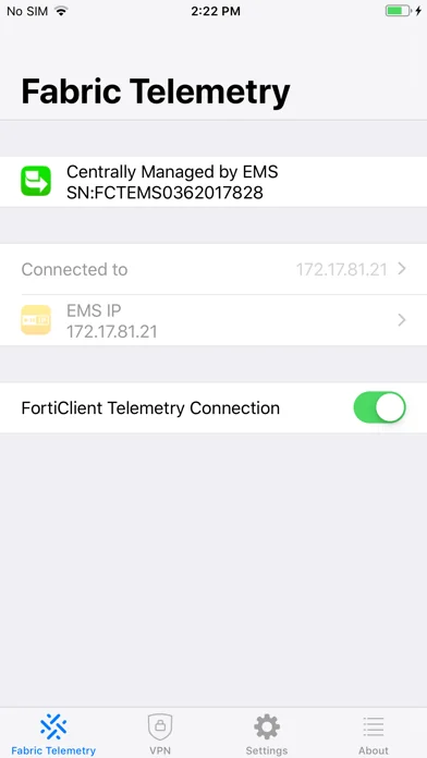 FortiClient screenshot 1