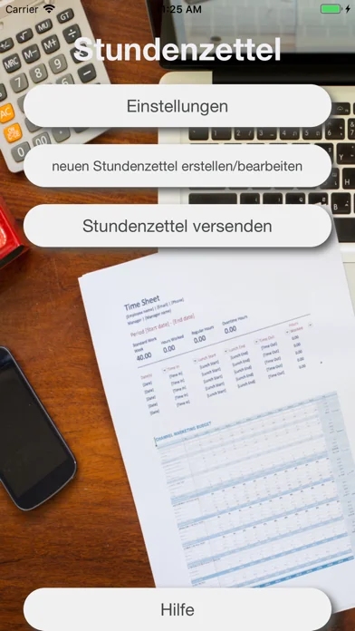 Minijob Stundenzettel