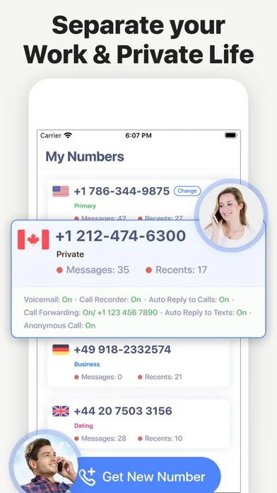 2nd Line - Second phone number screenshot 4