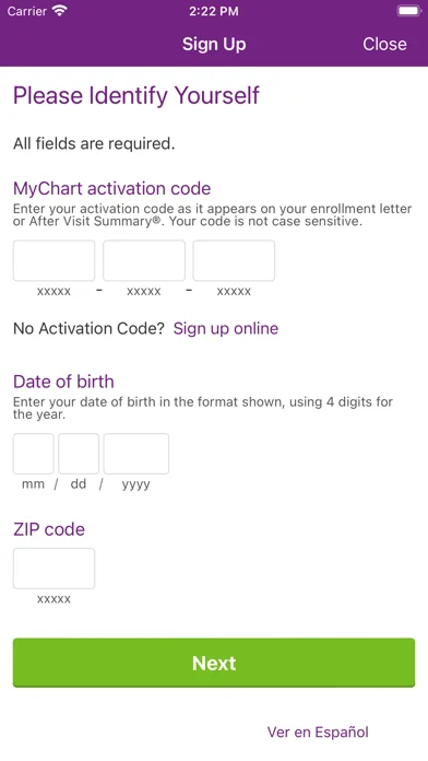 Trinity Health MyChart screenshot 2