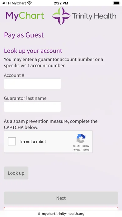 Trinity Health MyChart screenshot 3