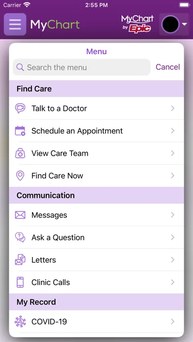 Trinity Health MyChart screenshot 4