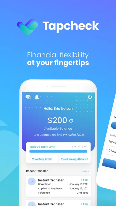 Tapcheck: On-Demand Earnings screenshot 2